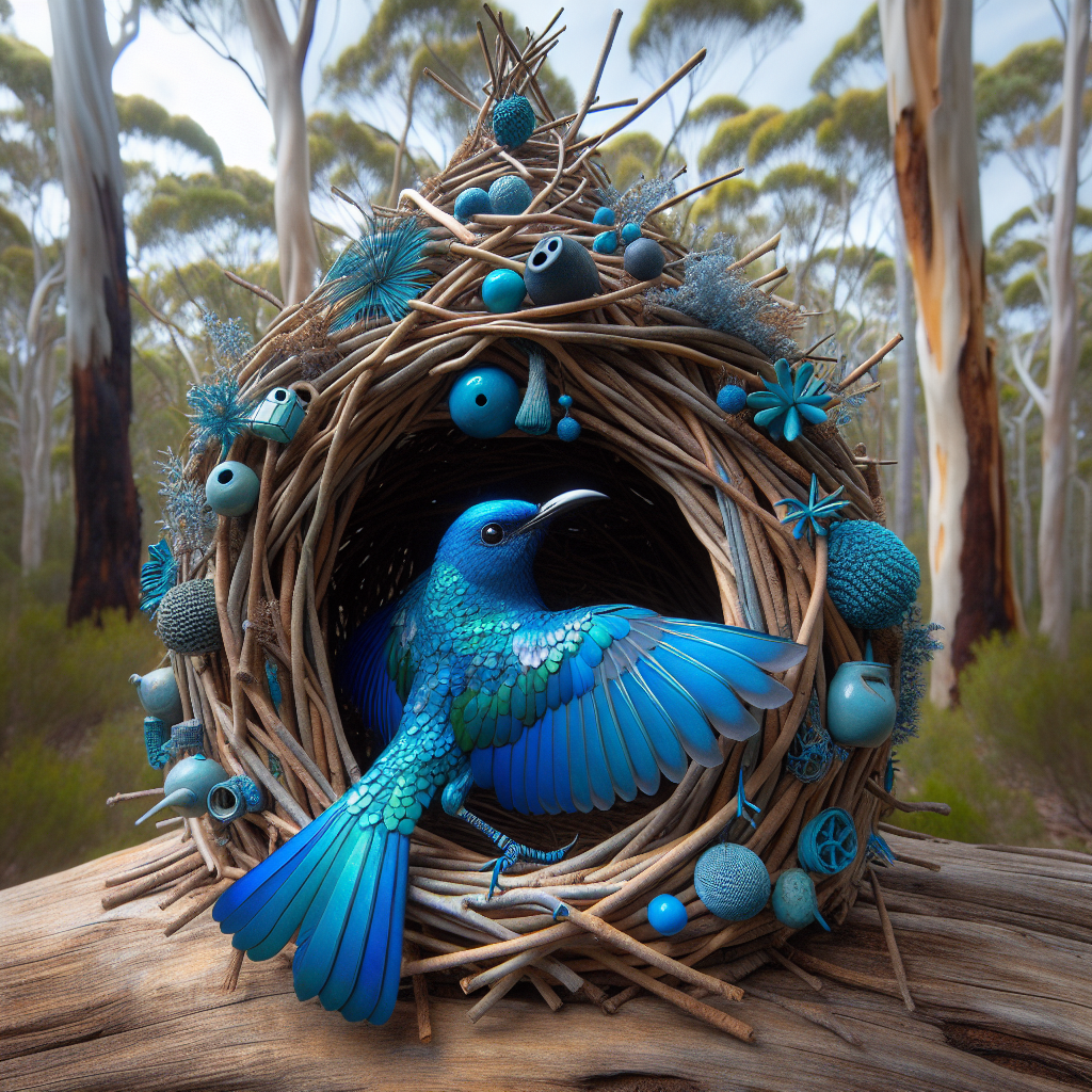 ChatGPT Analysis: Satin Bowerbird Display